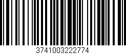 Código de barras (EAN, GTIN, SKU, ISBN): '3741003222774'