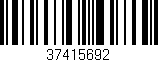 Código de barras (EAN, GTIN, SKU, ISBN): '37415692'