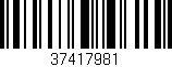 Código de barras (EAN, GTIN, SKU, ISBN): '37417981'