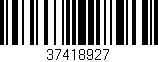 Código de barras (EAN, GTIN, SKU, ISBN): '37418927'