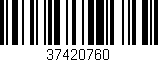 Código de barras (EAN, GTIN, SKU, ISBN): '37420760'