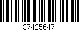 Código de barras (EAN, GTIN, SKU, ISBN): '37425647'