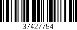Código de barras (EAN, GTIN, SKU, ISBN): '37427794'