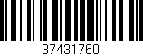Código de barras (EAN, GTIN, SKU, ISBN): '37431760'