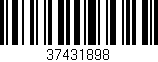 Código de barras (EAN, GTIN, SKU, ISBN): '37431898'