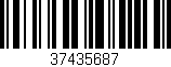 Código de barras (EAN, GTIN, SKU, ISBN): '37435687'