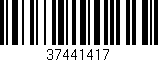 Código de barras (EAN, GTIN, SKU, ISBN): '37441417'