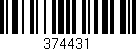 Código de barras (EAN, GTIN, SKU, ISBN): '374431'