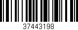 Código de barras (EAN, GTIN, SKU, ISBN): '37443198'