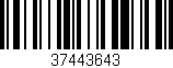 Código de barras (EAN, GTIN, SKU, ISBN): '37443643'