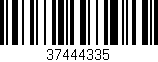 Código de barras (EAN, GTIN, SKU, ISBN): '37444335'