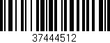 Código de barras (EAN, GTIN, SKU, ISBN): '37444512'