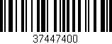 Código de barras (EAN, GTIN, SKU, ISBN): '37447400'