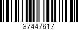 Código de barras (EAN, GTIN, SKU, ISBN): '37447617'