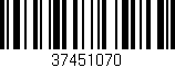 Código de barras (EAN, GTIN, SKU, ISBN): '37451070'