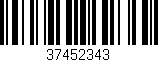 Código de barras (EAN, GTIN, SKU, ISBN): '37452343'