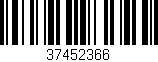 Código de barras (EAN, GTIN, SKU, ISBN): '37452366'