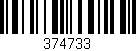 Código de barras (EAN, GTIN, SKU, ISBN): '374733'