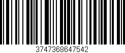 Código de barras (EAN, GTIN, SKU, ISBN): '3747368647542'