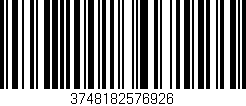Código de barras (EAN, GTIN, SKU, ISBN): '3748182576926'