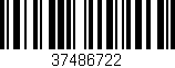Código de barras (EAN, GTIN, SKU, ISBN): '37486722'