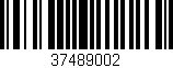 Código de barras (EAN, GTIN, SKU, ISBN): '37489002'