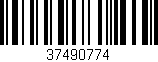 Código de barras (EAN, GTIN, SKU, ISBN): '37490774'