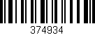 Código de barras (EAN, GTIN, SKU, ISBN): '374934'