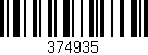 Código de barras (EAN, GTIN, SKU, ISBN): '374935'