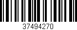 Código de barras (EAN, GTIN, SKU, ISBN): '37494270'