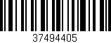 Código de barras (EAN, GTIN, SKU, ISBN): '37494405'