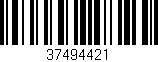 Código de barras (EAN, GTIN, SKU, ISBN): '37494421'