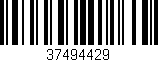 Código de barras (EAN, GTIN, SKU, ISBN): '37494429'