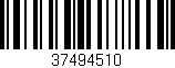 Código de barras (EAN, GTIN, SKU, ISBN): '37494510'