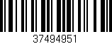 Código de barras (EAN, GTIN, SKU, ISBN): '37494951'