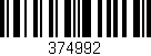 Código de barras (EAN, GTIN, SKU, ISBN): '374992'