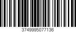 Código de barras (EAN, GTIN, SKU, ISBN): '3749995077136'