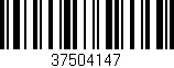 Código de barras (EAN, GTIN, SKU, ISBN): '37504147'
