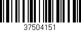 Código de barras (EAN, GTIN, SKU, ISBN): '37504151'