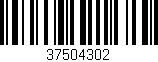 Código de barras (EAN, GTIN, SKU, ISBN): '37504302'