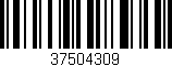 Código de barras (EAN, GTIN, SKU, ISBN): '37504309'