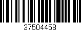 Código de barras (EAN, GTIN, SKU, ISBN): '37504458'