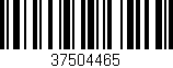 Código de barras (EAN, GTIN, SKU, ISBN): '37504465'