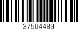 Código de barras (EAN, GTIN, SKU, ISBN): '37504489'