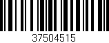 Código de barras (EAN, GTIN, SKU, ISBN): '37504515'