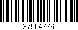 Código de barras (EAN, GTIN, SKU, ISBN): '37504776'