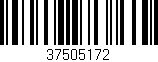 Código de barras (EAN, GTIN, SKU, ISBN): '37505172'