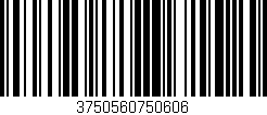 Código de barras (EAN, GTIN, SKU, ISBN): '3750560750606'