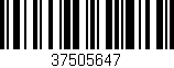 Código de barras (EAN, GTIN, SKU, ISBN): '37505647'