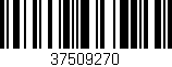Código de barras (EAN, GTIN, SKU, ISBN): '37509270'